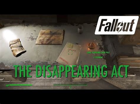 fallout 4 the disappearing act|The Disappearing Act .